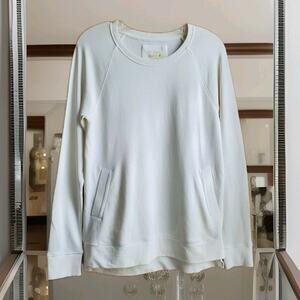 Lilly Pulitzer Luxletic Beach Comber Pullover Tunic Top Cotton S White